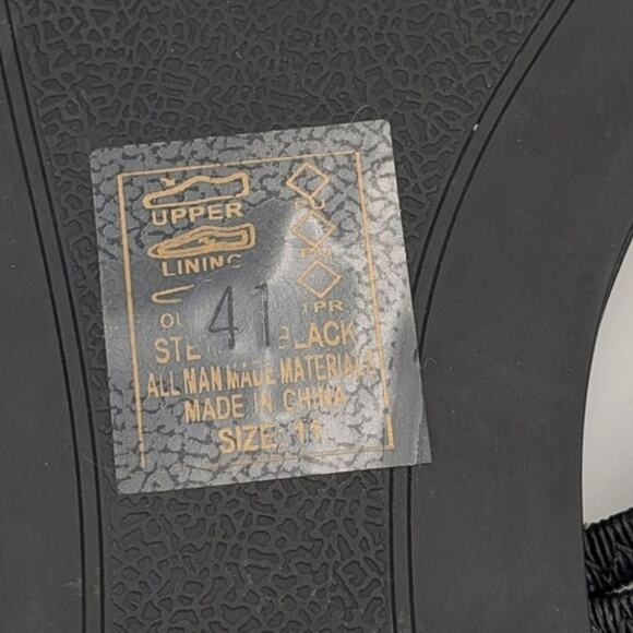 Azalea Wang Stetson Tubular Straps Knot Flat Sandals Womens Black Size US11 EU41 - Picture 9 of 12